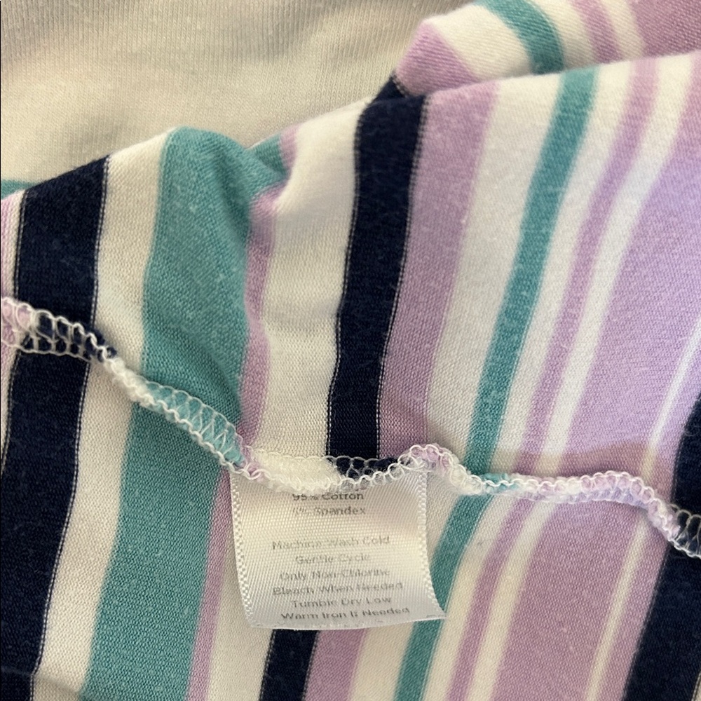 Talbots Multicolor Striped Long Sleeve Top - Picture 3 of 3